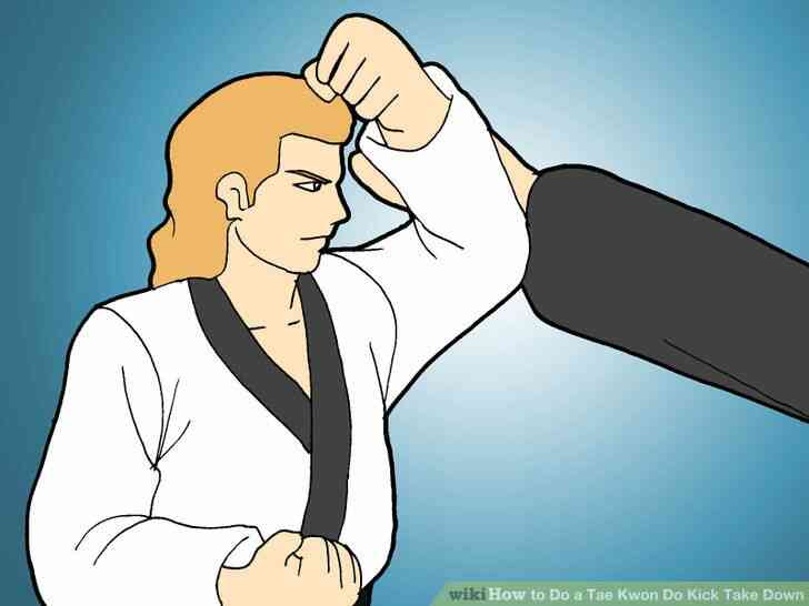 Image intitulée Faire un Tae Kwon Do Coup de Prendre vers le Bas de l
